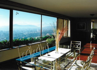 La più bella vista di Quito. panorama di Quito