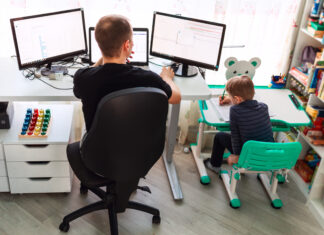 la casa durante il lockdown